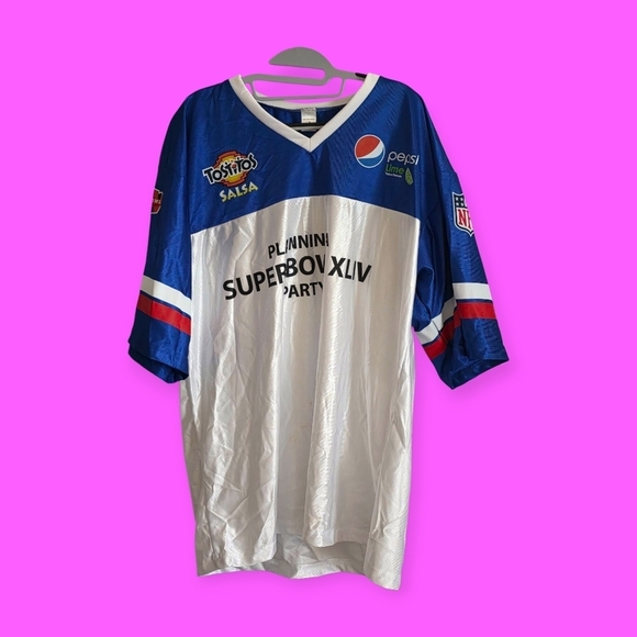 NFL Other - Pepsi Tostitos Blue & White Superbowl XLIV Party 2010 NFL Jersey Size Large